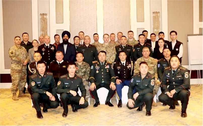 Mongolian Armed Forces planning team
