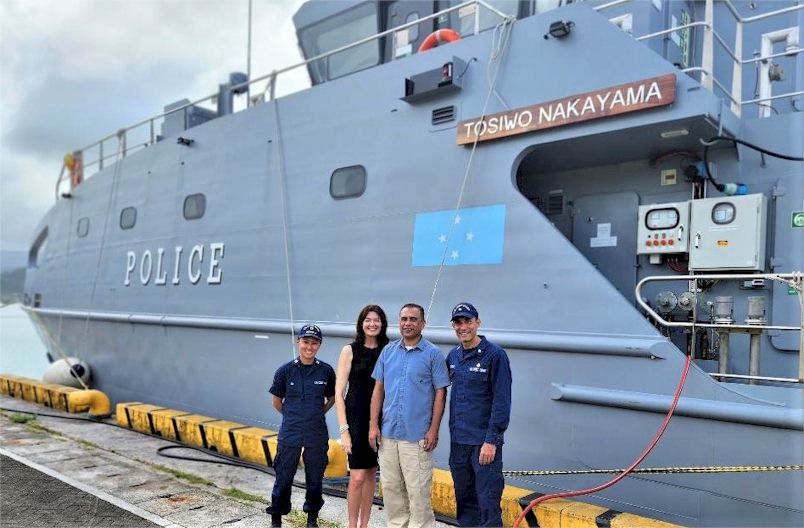 DIILS with FSM Maritime Police and new boat ICB